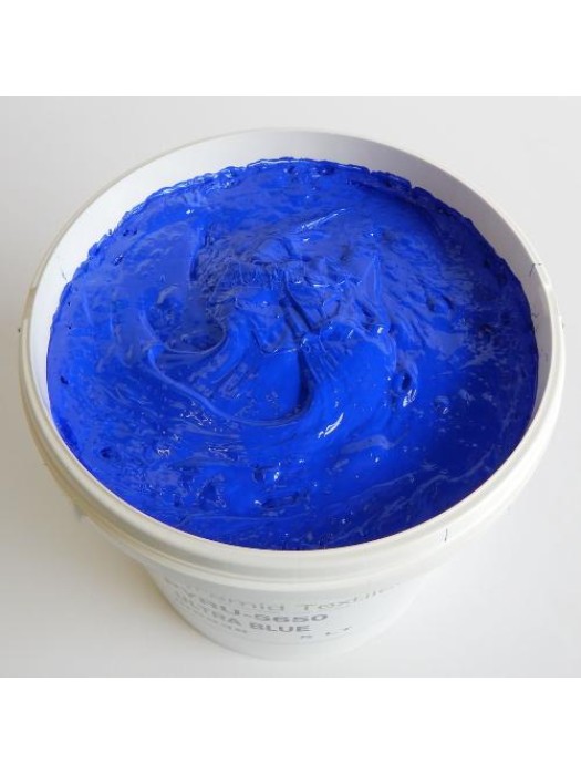 Quality Pyramid brand plastisol ink in Ultra Blue
